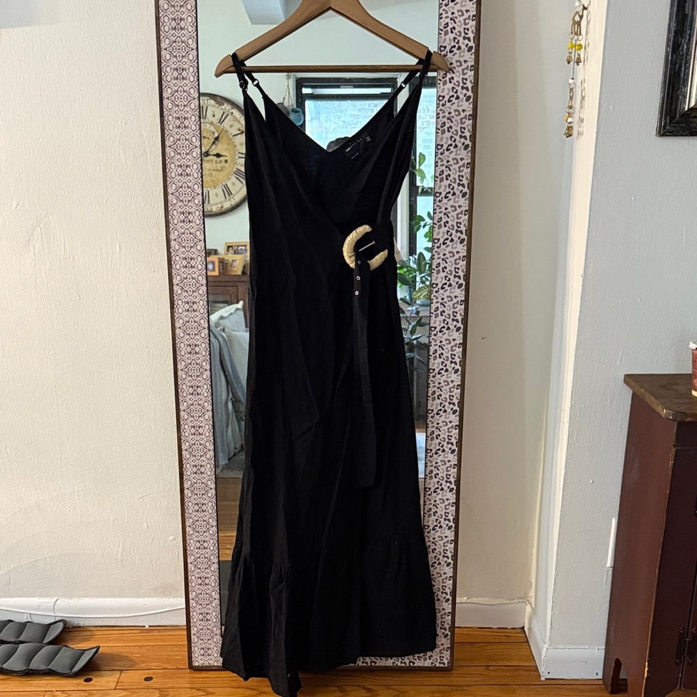 ASOS design wrapped Elegant Black Women's Dress. Made in India